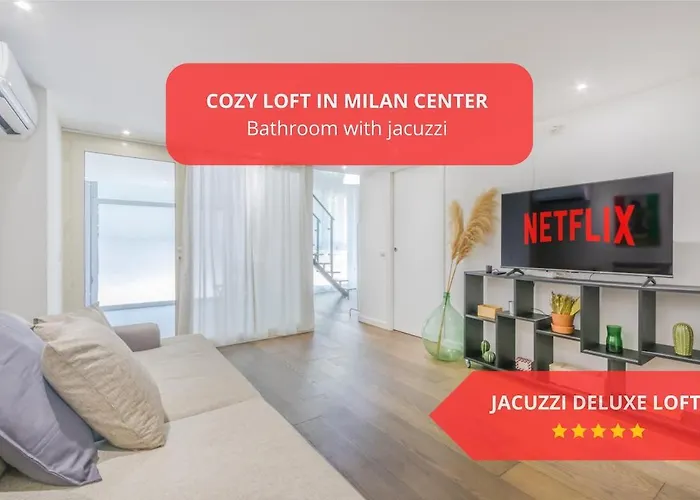 Milan Center Jacuzzi Deluxe Loft